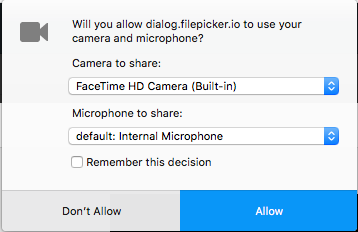 mac chrome switching permissions for webcam automatically